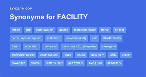 facilities synonym